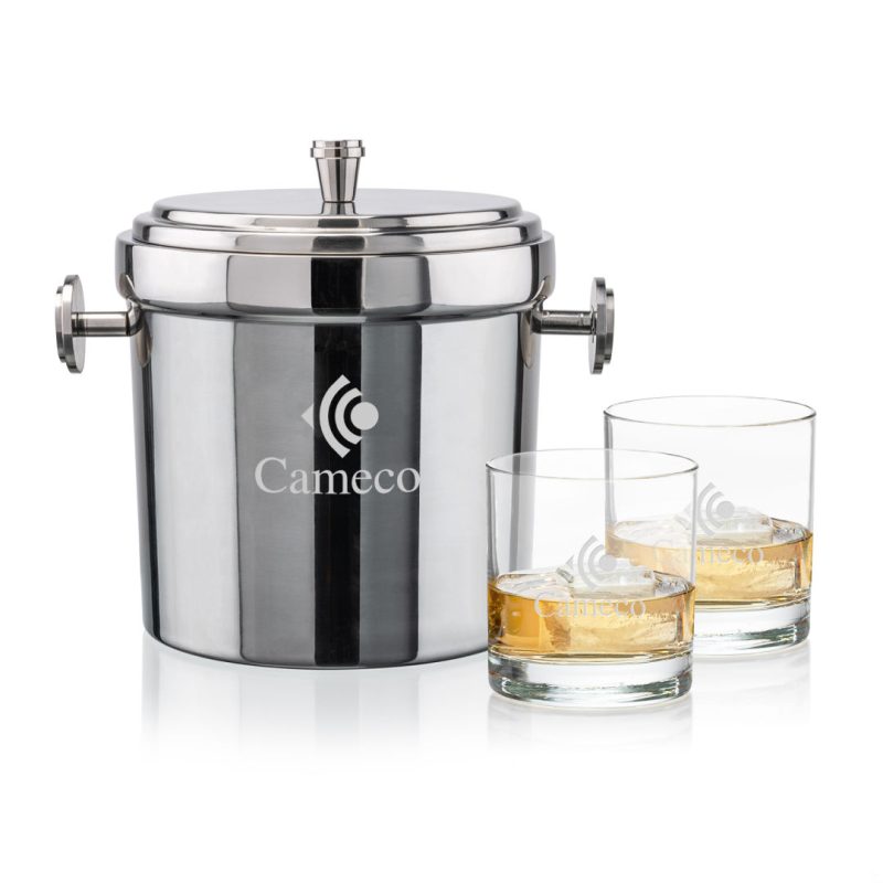 Milano-Ice-Bucket-Aristocrat-On-the-Rocks-Set-SST1033-AR Milano Ice Bucket & Aristocrat On-the-Rocks Set