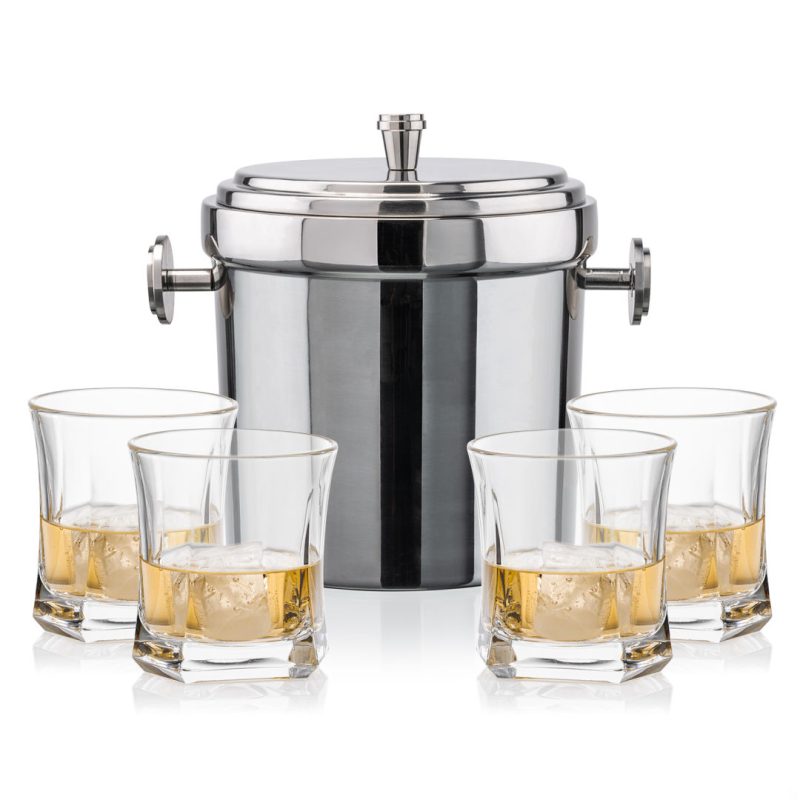 Milano Ice Bucket & Avalon On-the-Rocks Set - 5