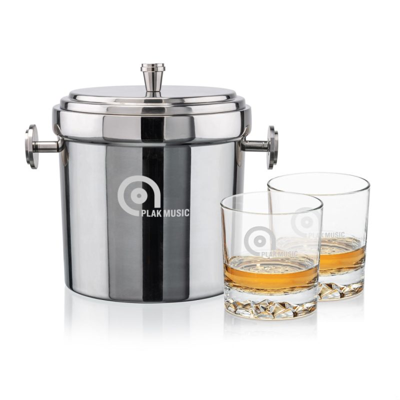 Milano Ice Bucket & Cassidy On-the-Rocks Set