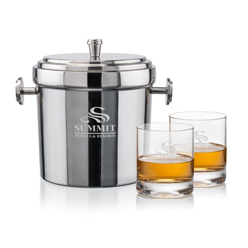 Milano Ice Bucket & Dresden On-the-Rocks Set