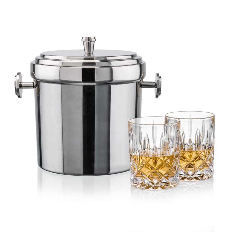 Milano Ice Bucket & RIEDEL Spey On-the-Rocks Set - 4