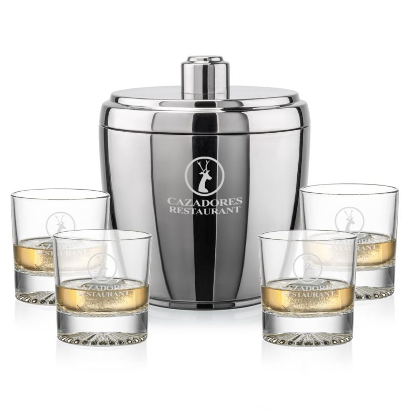 Pescara Ice Bucket & Romford On-the-Rocks Set - 2
