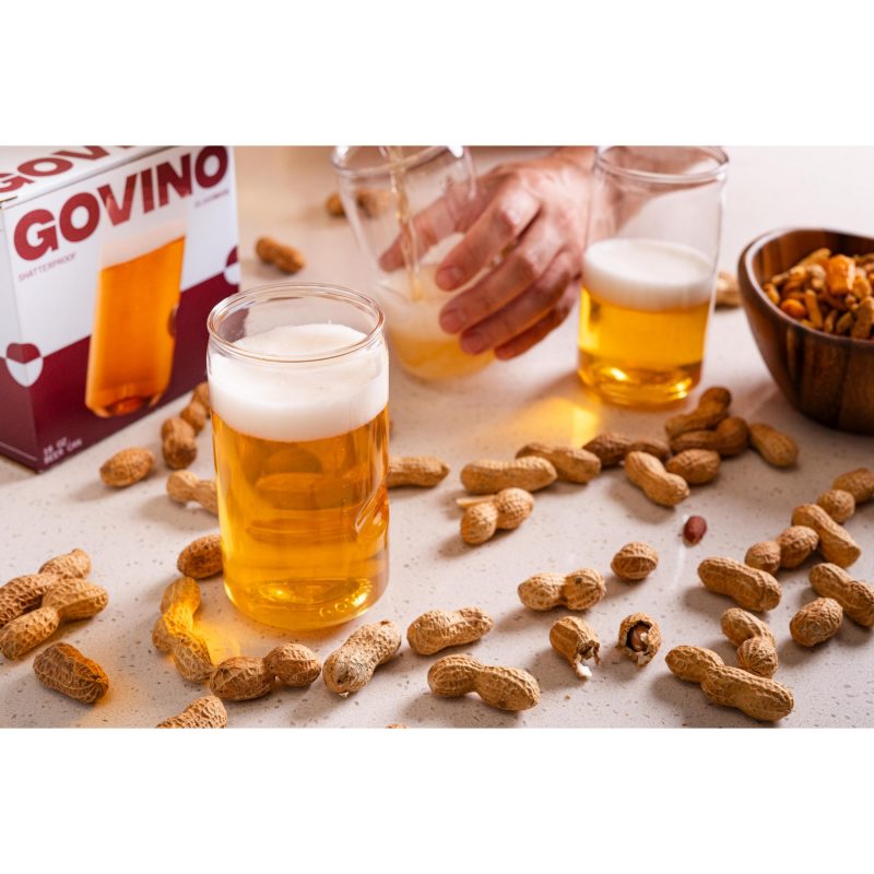 govino 16 Oz. Beer Glass Dishwasher Safe - Clear - 6