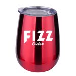 10 Oz. Stainless Steel Stemless Wine Glass - 2