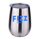 10 Oz. Stainless Steel Stemless Wine Glass - 3