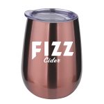 10 Oz. Stainless Steel Stemless Wine Glass - 9