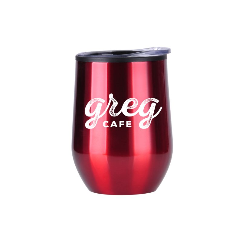 12 Oz. Economy Stainless Steel Stemless Wine Glass w/Plastic Lining - 2