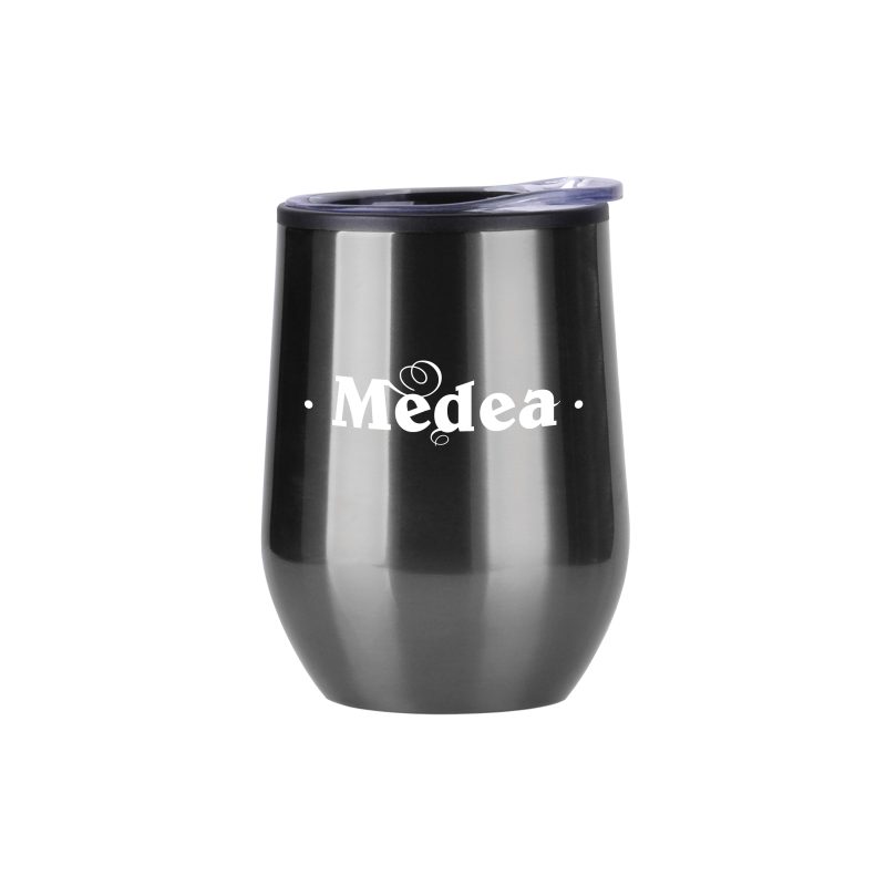 12 Oz. Economy Stainless Steel Stemless Wine Glass w/Plastic Lining - 6