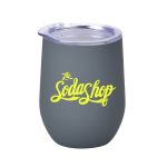 12 Oz. Rubberized Finish Stainless Steel Stemless Wine Glass - 3