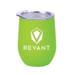 12 Oz. Rubberized Finish Stainless Steel Stemless Wine Glass - 4