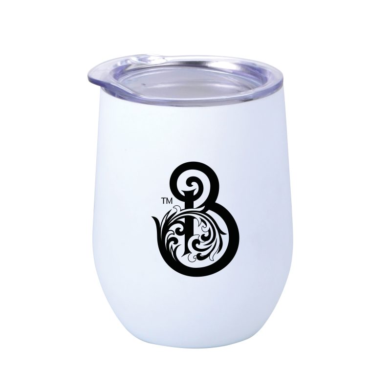 12 Oz. Rubberized Finish Stainless Steel Stemless Wine Glass - 5