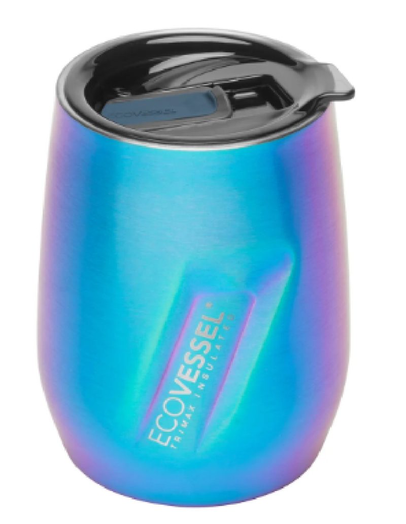 EcoVessel 10 oz Wine Tumbler with Sliding Lid - 1