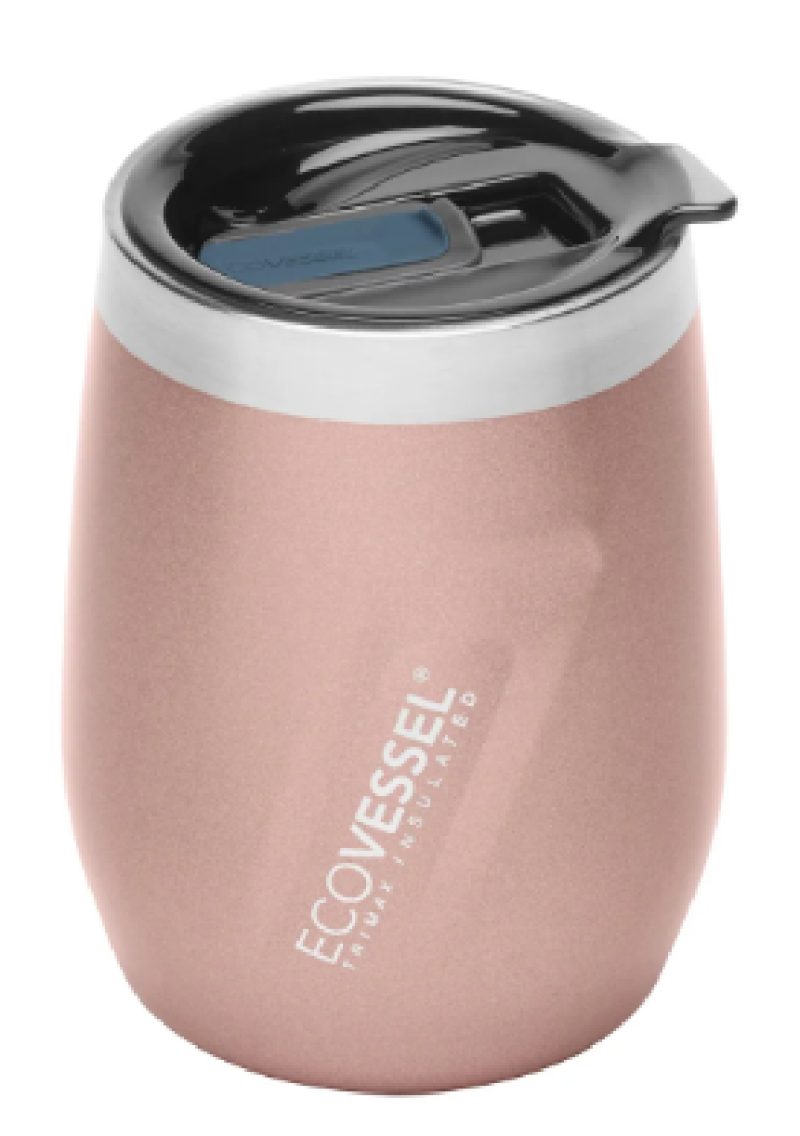 EcoVessel 10 oz Wine Tumbler with Sliding Lid - 6