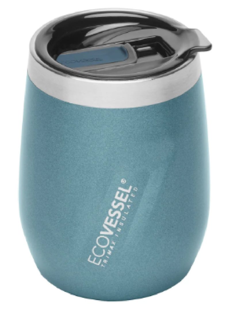 EcoVessel 10 oz Wine Tumbler with Sliding Lid - 7