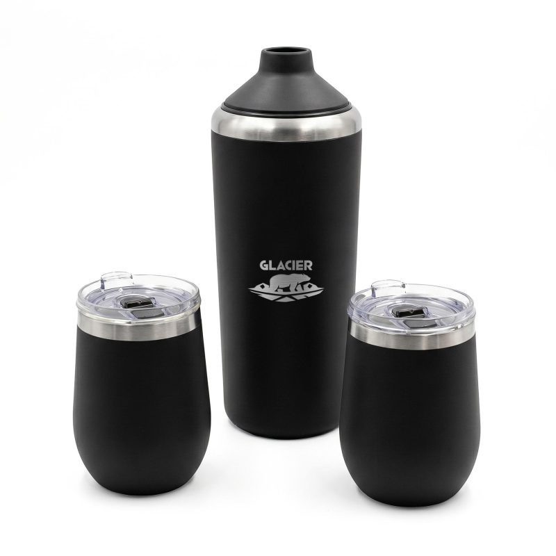 Glacier Stainless Steel Wine Chiller And Tumbler Set