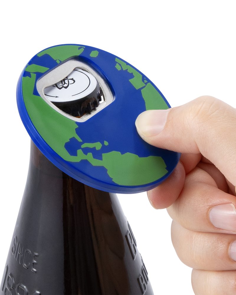Globe Recycled ABS Bottle Opener. - 1