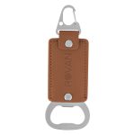 Leatherette Bottle Opener Key Clasp - 3