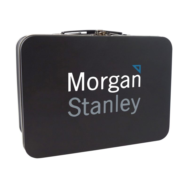 Matte Black Retro Lunchbox + Double 12 Oz. Rubberized Stemless Wine Glass In Vacuum Formed Inse - 1