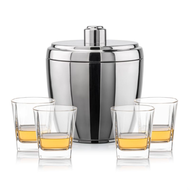 Pescara Ice Bucket & Arcadia On-the-Rocks Set - 5