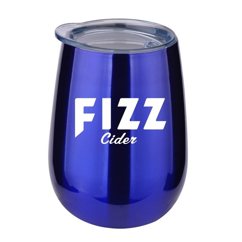 Retro Lunchbox + Double 10 Oz. Stemless Wine Glass In Vacuum Insert - 9