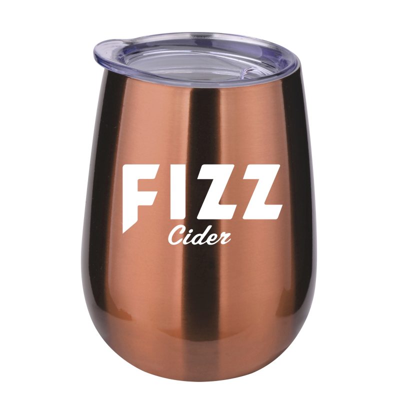 Retro Lunchbox + Single 10 Oz. Stemless Wine Glass in Vacuum Insert - 8
