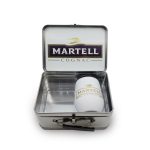 Retro Lunchbox + Single 12 Oz. Rubberized Finish Stemless Wine Glass In Vacuum Insert - 2
