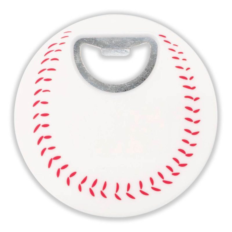 Baseball Bottle Opener Coaster - 1