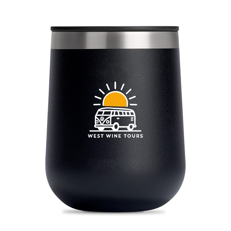 Hydro Flask Ceramic Wine Tumbler 10 Oz. - Black