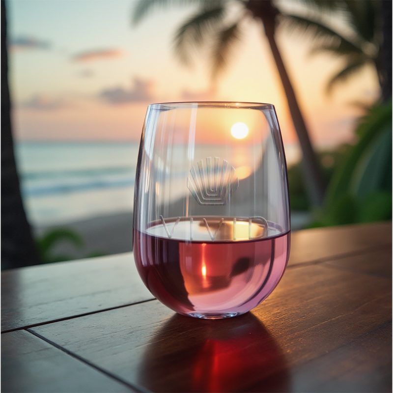Symglass 12oz Clear Stemless Wine Glass