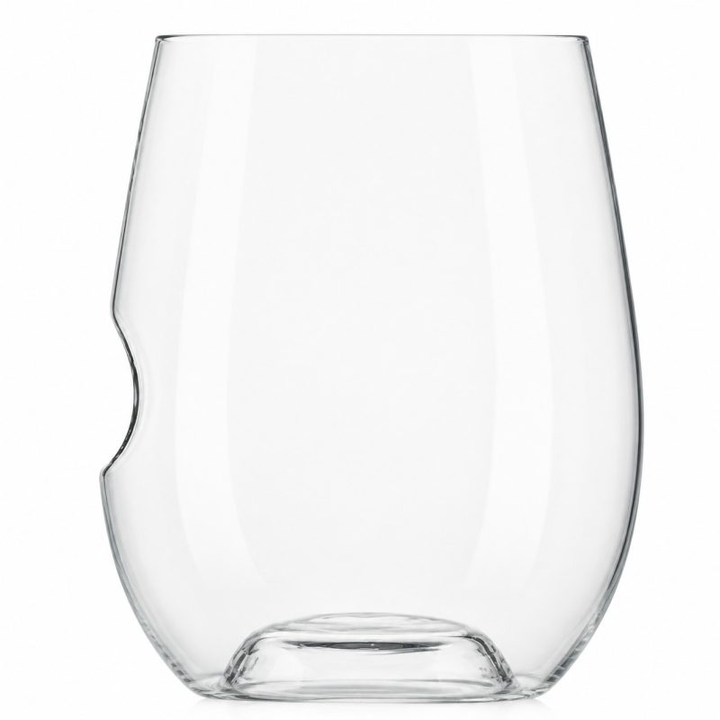 12 oz White Govino Plastic Stemless Wine Glass Taster - 2