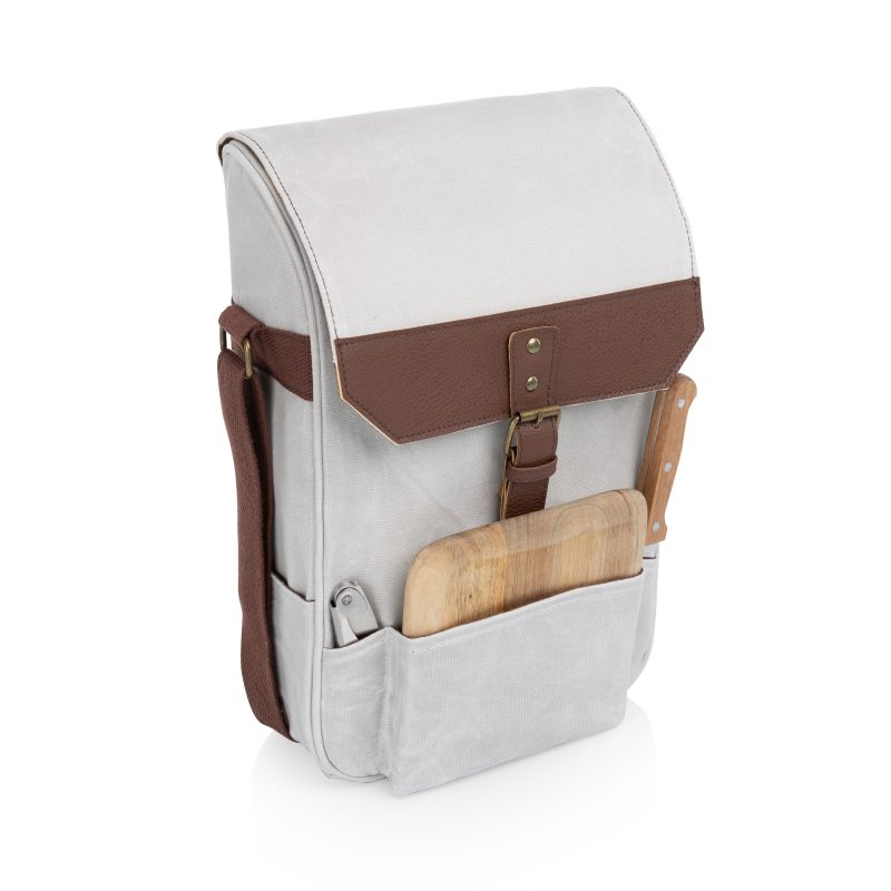 2 Bottle Insulated Wine & Cheese Cooler Bag - 3