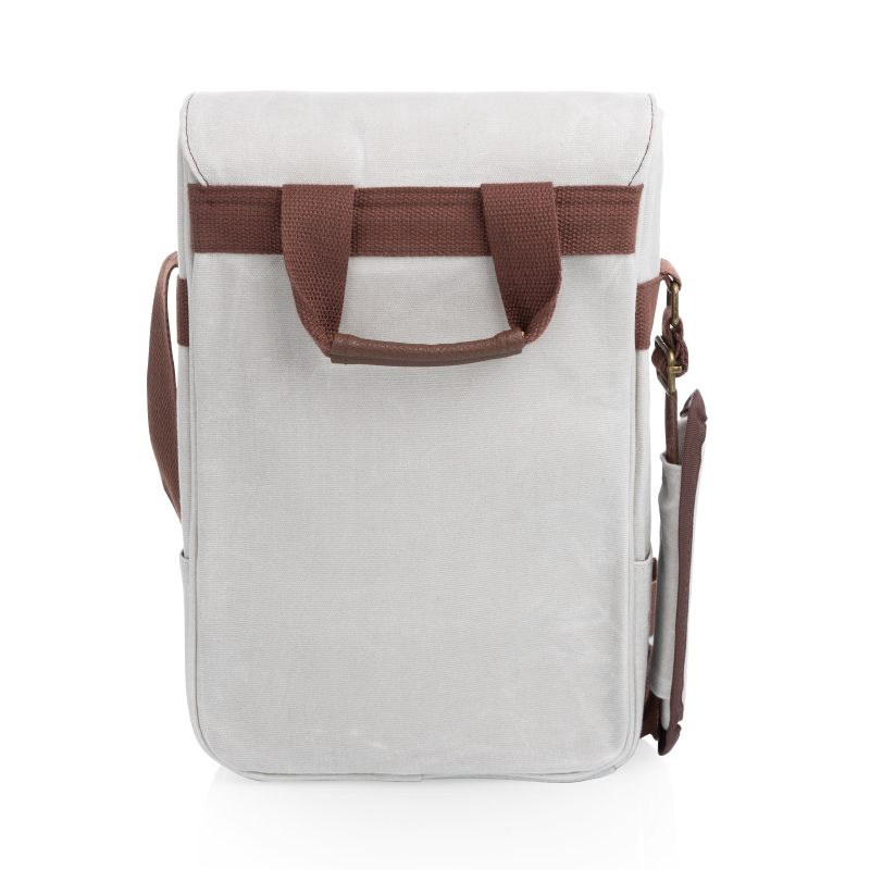 2 Bottle Insulated Wine & Cheese Cooler Bag - 4