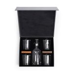 Ambassador Whiskey Box with Decanter and 4 Lowball Glasses - 1