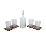 Ambassador Whiskey Box with Decanter and 4 Lowball Glasses - 3