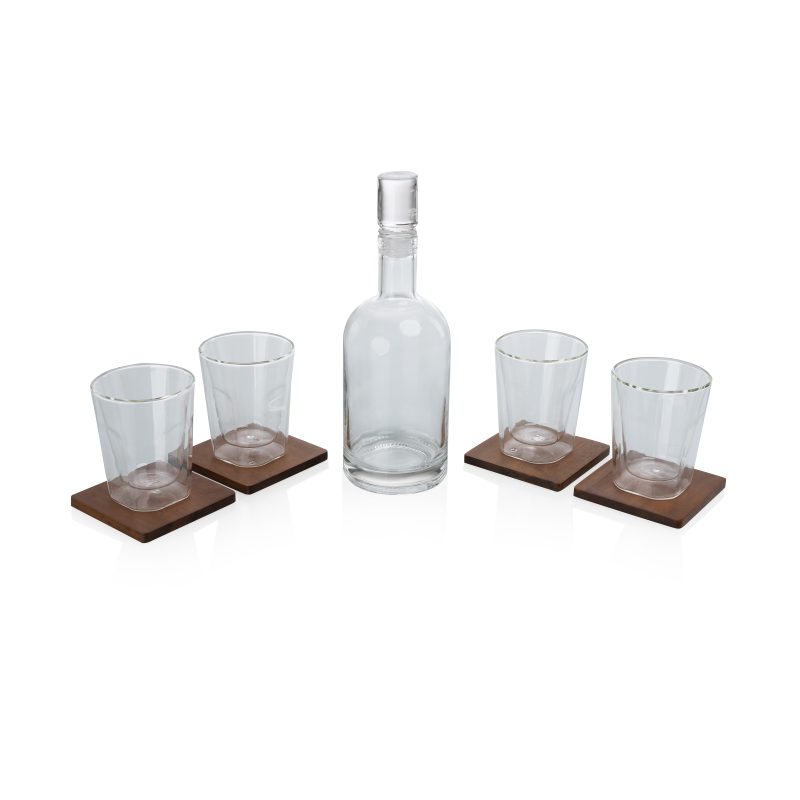 Ambassador Whiskey Box with Decanter and 4 Lowball Glasses - 3