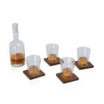 Ambassador Whiskey Box with Decanter and 4 Lowball Glasses - 4