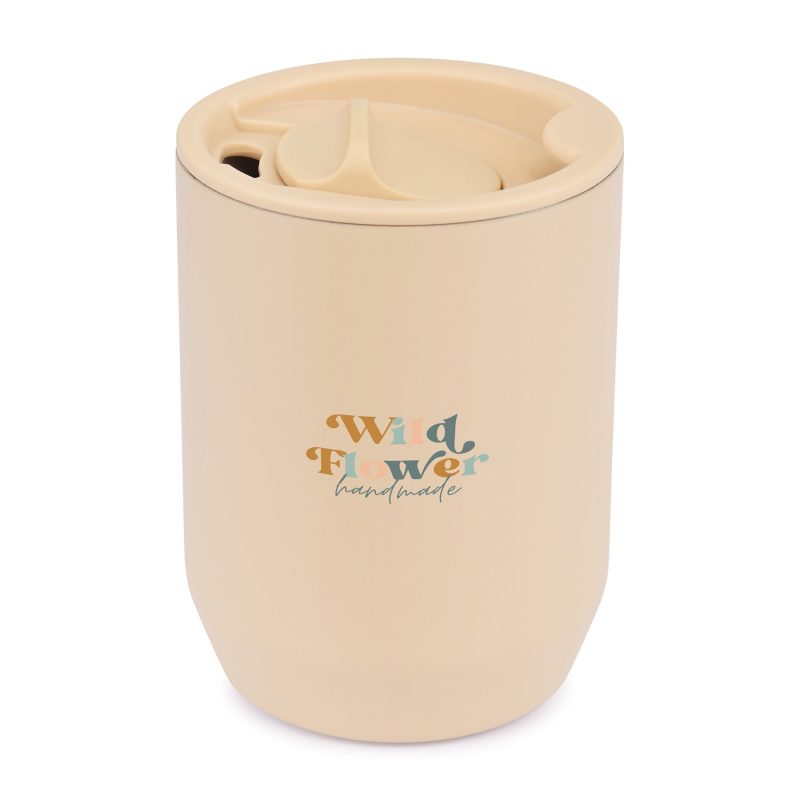Aviana Rowan Recycled Stainless Steel Wine Tumbler - 15 Oz. - Light Peach - 3