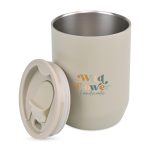 Aviana Rowan Recycled Stainless Steel Wine Tumbler - 15 Oz. - Taupe - 2
