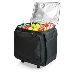 Bodega Insulated 12-Bottle Wine Tote Cooler w/Removable Dividers & Wheeled Trolley - 6