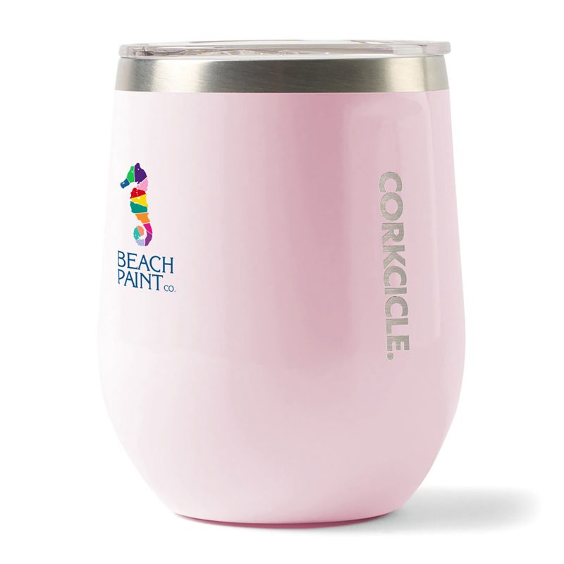 CORKCICLE Stemless Wine Cup - 12 Oz. - Powder Puff - 3