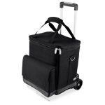 Cellar 6-Bottle Insulated Wine Tote w/Removable Divider & Trolley - 1