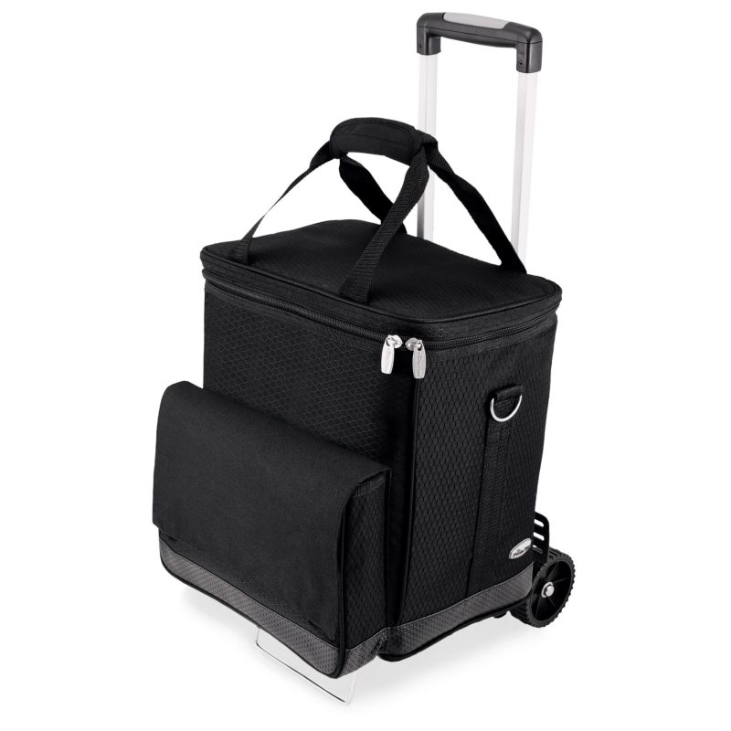 Cellar 6-Bottle Insulated Wine Tote w/Removable Divider & Trolley - 1