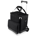Cellar 6-Bottle Insulated Wine Tote w/Removable Divider & Trolley - 5