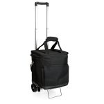 Cellar 6-Bottle Insulated Wine Tote w/Removable Divider & Trolley - 6