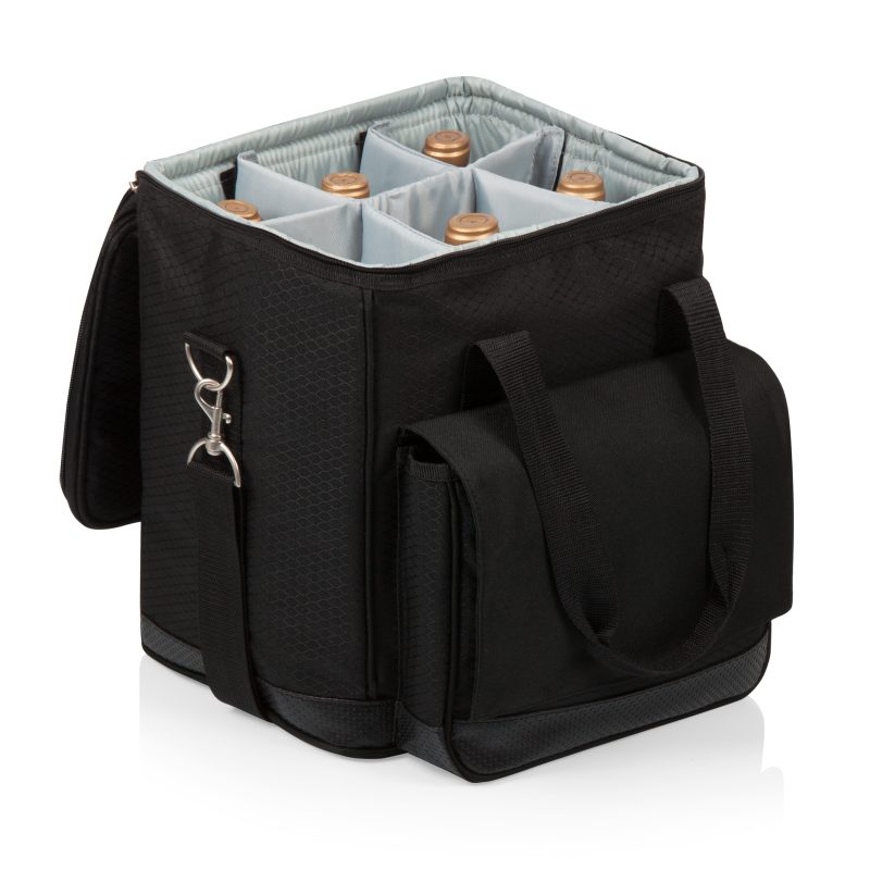 Cellar Insulated Wine Tote Cooler w/Removable Divider - 6