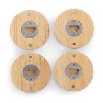 Coasters with Bottle Openers Set of 4 - 2