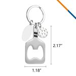 DinkCap Pickleball Paddle Bottle Opener Keychain - 3
