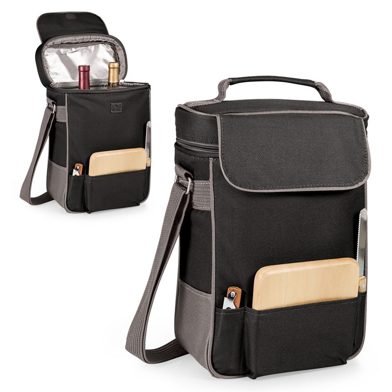Duet Insulated Two-Bottle Wine & Cheese Tote - 8