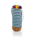 Malbec Insulated Canvas & Willow Wine Bottle Basket - 2
