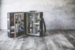 Manhattan Two Bottle Cocktail Case w/Barware - 5